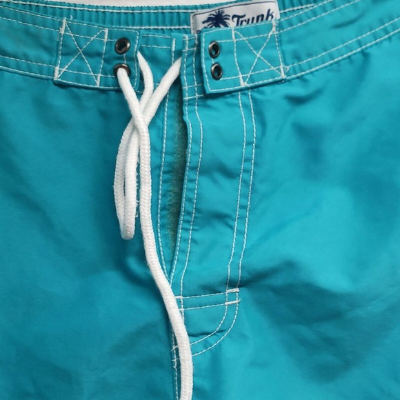 Trunks Surf‎ & Swim Co. Men's Large Turquoise Trunks - Picture 6 of 11